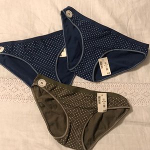 New Aeropostale medium bikini panties 3  bundle